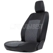 Авточехол для Opel Astra H (2004-2014) седан, хэтчбек Экокожа + алькантара ромб Trend new