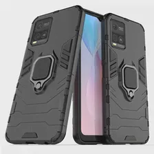 Для Vivo Y21 Чехол для Vivo Y21 Y21s Магнитный Кольцевой Держатель Защитная Оболочка Бампер Броня Чехол для Телефона Vivo Y21 Y21s