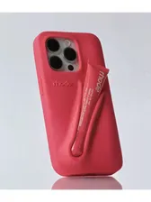 Чехол Rhode на Iphone ярко-розовый с кейсом для хранения пептидного тинта для губ. 15 Pro Max guava spritz
