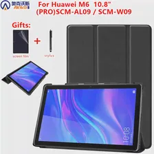 Чехол для планшета Huawei Mediapad M6 10.8, Чехол для планшета Huawei 10.8 PRO SCM-AL09/W09, Подставка для Фолио, Чехол для Сна, Противоударный Чехол