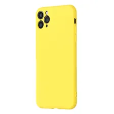 Чехол клип-кейс PERO LIQUID SILICONE для Apple iPhone 13 желтый