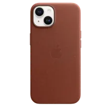 Чехол Apple Magsafe для iPhone 14, кожа (Коричневый)