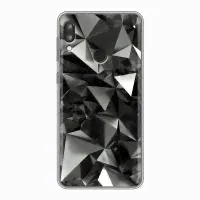 Дизайнерский силиконовый чехол для Леново К5 Про / Lenovo K5 Pro Черные кристаллы