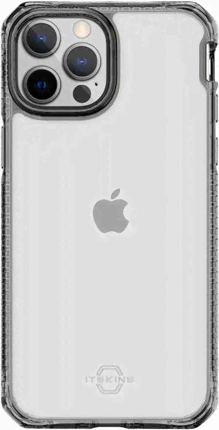 Чехол Itskins Hybrid Clear для iPhone 13 Pro Max, поликарбонат, черный-0