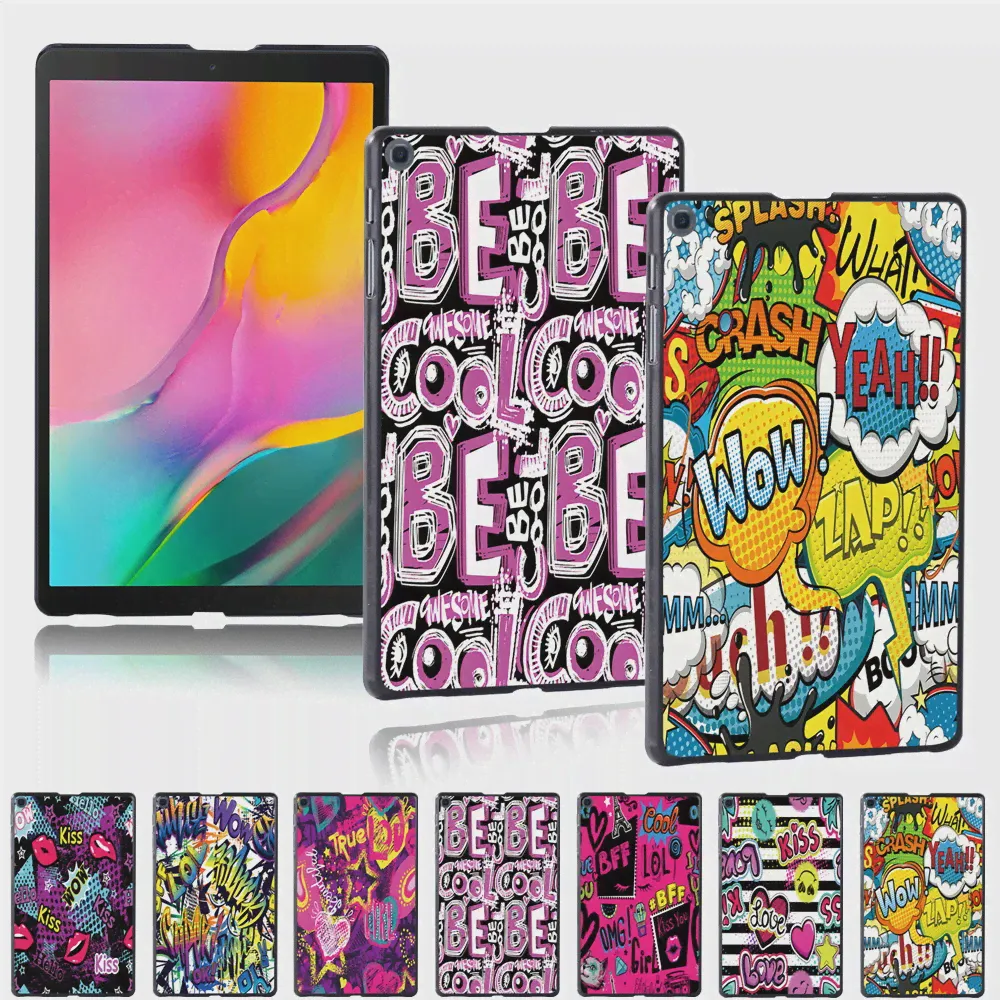 Чехол для планшета Samsung Tab A7 10,4 "/A7 Lite 8,7"/S7 11"/S6 Lite 10,4"/A 8,0"10,1"10,5" С художественным принтом граффити Пластиковый корпус-0