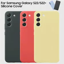 Для Samsung Официальные силиконовые чехлы для телефонов Galaxy S22 S22 + S22 Plus 5G Защитный чехол Мягкие корпуса мобильных телефонов