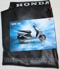 Чехлы сидений мототехники - Чехол сиденья HONDA DIO-34 TAIWAN с надписью HONDA