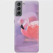 Силиконовый чехол Розовый фламинго на Samsung Galaxy S21 / Самсунг С21