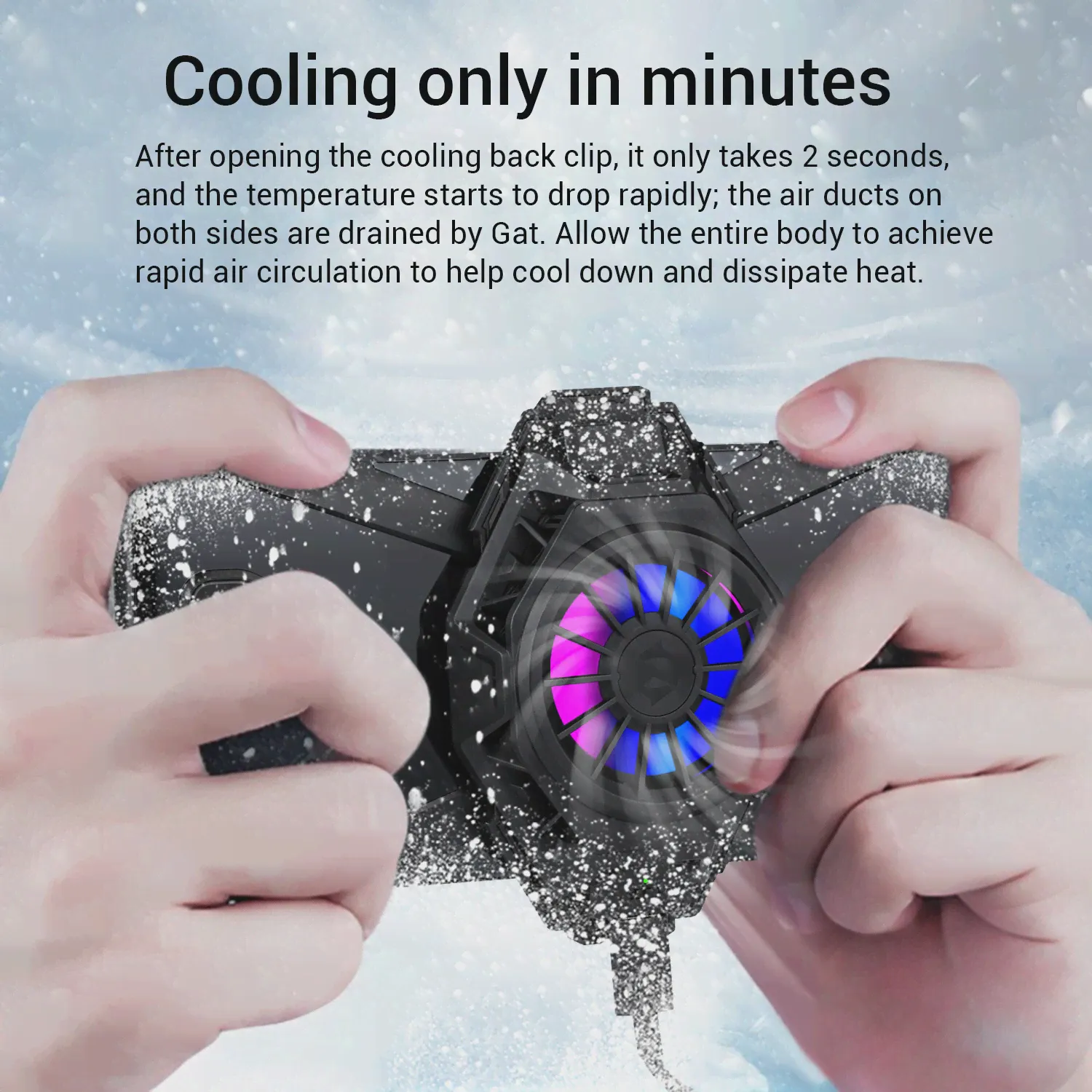 Оригинальный Black Shark FunCooler Pro охлаждающий чехол с зажимом для задней панели телефона Black Shark 5 4 Pro радиатор для iPhone 13 12 Xiaomi Poco (art.: 3a39df3dd9c)-2