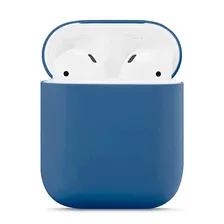 Чехол для AirPods 2, силикон, синий