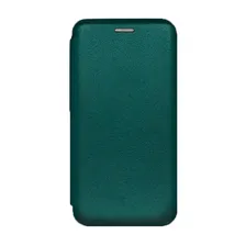 Чехол-книжка для Xiaomi Redmi Note 13 Pro 4G / Poco M6 Pro 4G искусственная кожа, тёмно-зелёный