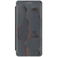 Чехол-книжка Графитовый излом на Samsung Galaxy S10 / Самсунг С10 черный