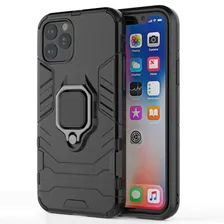 Brodef Ring Противоударный чехол с кольцом для iPhone 11 Pro черный