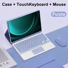 Чехол для планшета Samsung Galaxy Tab S9 FE 10,9 дюйма, съемный чехол с русской клавиатурой для Tab S9 FE 10,9 дюйма (SM-X510/X516B)