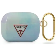 Чехол для наушников Guess для Airpods Pro TPU TIE & DYE, синий
