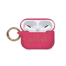 Чехол для наушников GUESS с кольцом для AirPods Pro, ярко-розовый