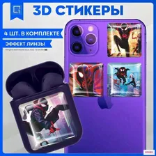 Наклейки на телефон 3D стикер на чехол Человек Паук Через Вселенные