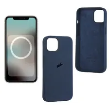 Чехол iPh 13 Silicon Case 100% ORG Abyss Blue (MagSafe + анимация NFC) с LOGO