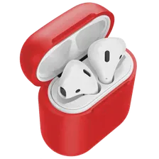 Чехол с беспроводной зарядкой Baseus для Airpods Красный