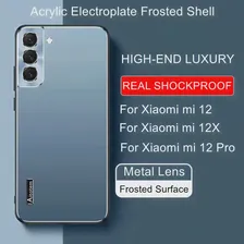 Гальванический Противоударный Чехол Для Xiaomi Mi 12 Pro Case Акриловый Чехол Для Xiaomi Mi 12 Mi 12X Mi 11 Ultra Camera Металлический объектив Funda