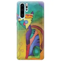 Чехол - накладка ArtColor для Huawei P30 Pro с принтом "Разноцветный котик"