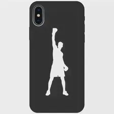 Силиконовый чехол на Apple iPhone Xs / X / Эпл Айфон Икс / Икс Эс с рисунком "Boxing W" Soft Touch черный