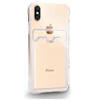 Прозрачный силиконовый чехол MustHaveCase с карманом для карт для iPhone X / XS / Айфон 10 / 10с