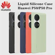 100% Оригинальный Силиконовый чехол Huawei Для Huawei P50/P50 Pro С Микрофиброй Внутри Чехла Для телефона Оригинальный ЧЕХОЛ Huawei P50 Pro