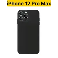 ADV GROUP / Силиконовый чехол-накладка для iPhone 12 Pro Max, матовый, чёрный