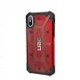 Чехол Urban Armor Gear Plasma Magma для iPhone X/XS красный прозрачный