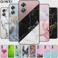 Мраморные Чехлы для телефонов Oppo A17 4G Чехол 6,56 "Черный TPU Мягкие Силиконовые Чехлы для OPPO A17 A 17 2022 Защитные чехлы CPH2477