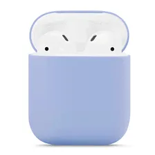 Чехол для AirPods 2, силикон, фиолетовый