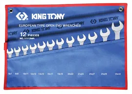 Набор рожковых ключей King Tony 6-32 мм, чехол из теторона, 12 предметов 1112MRN
