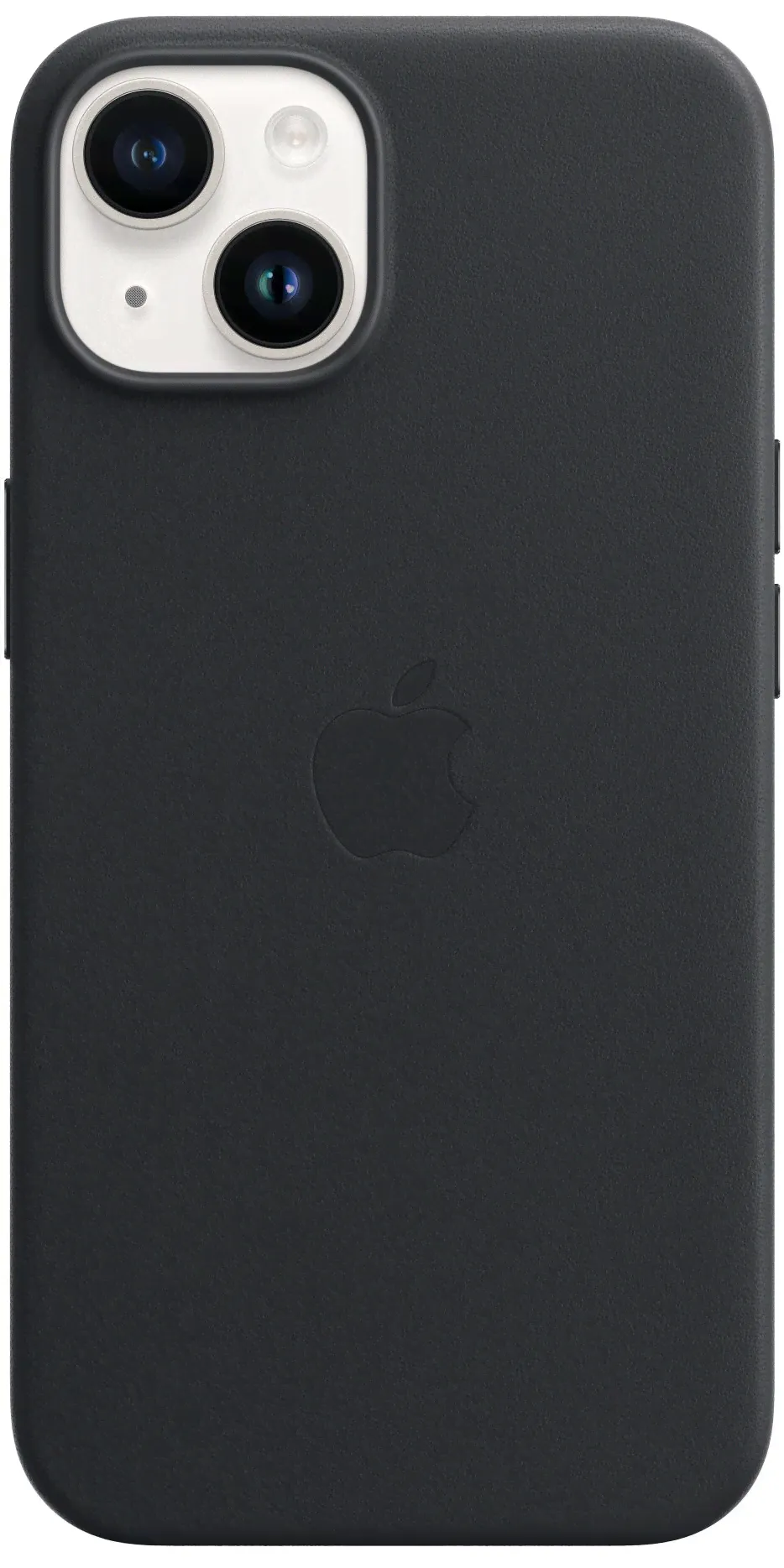Кожаный чехол MagSafe для iPhone 15 Plus / Leather Case with MagSafe на Айфон 15 Плюс / Черный / Black