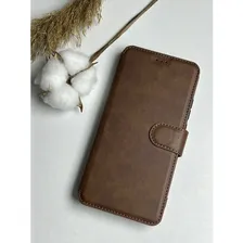 Чехол книжка для Samsung Galaxy A24 / Самсунг Галакси А24 c хлястиком / flip чехол для самсунг А24 с функцией подставки коричневый