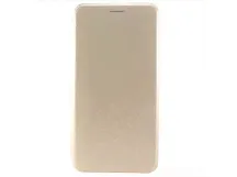 Чехол-книжка Samsung А32 BF модельный силиконовый с кожаной вставкой золотистый