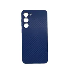 Чехол карбоновый для Samsung Galaxy S23 Plus,синий