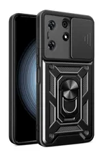 Чехол противоударный armors для Tecno Spark 10 Pro / Техно Спарк 10 Про с защитой камеры (Черный)
