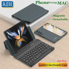 Чехол-клавиатура для Samsung Galaxy Z Fold 3 Z Fold 4 5G Чехол-подставка с откидной крышкой для Samsung Galaxy Z Fold 5 5G Z Fold4 Fold3