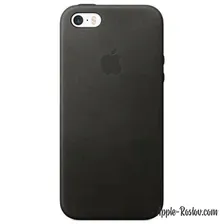 Кожаный чехол для iPhone 5/5s/SE чёрного цвета