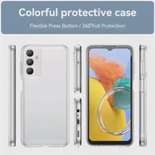 Чехол для Samsung M14, чехол для Samsung Galaxy M14, противоударный бампер для телефона, прозрачная цветная рамка, прозрачная рамка для Samsung M 14 M14 (art.: 3920c12a204cc)