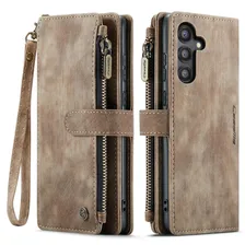 Кошелек Чехол Caseme для Samsung Galaxy A55 5G / Самсунг A55 5G Многофункциональный, портативный, на шнурке, кожаный, книжка