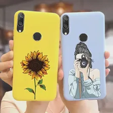 🛍 Чехол Y7 2019 с цветным цветком, задняя крышка для Huawei Y7 2019, телефонные чехлы 6,26 дюйма для Huawei Y 7 2019, мягкие тонкие Чехлы, оболочка