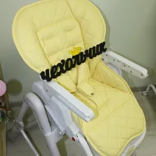 Чехол на стульчик Happy baby William Classic / Babyton из экокожи желтый