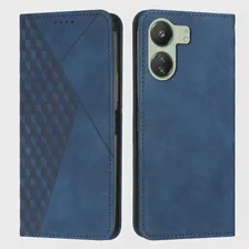Для Poco C65 2023 Роскошный Чехол Кожаный Щит Текстурная Книжка Карта Funda Xiaomi Poco C65 Чехол Для Телефона Mi Poko C 65 Магнитная Крышка Capa