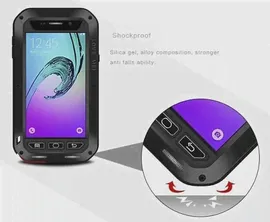 Противоударный чехол для Samsung Galaxy S8 Plus, Love Mei Powerful Metal Case, черный